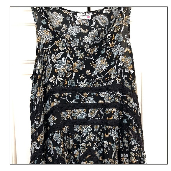 Free People Lace Trapeze Floral Slip Dress Size XS - Picture 5 of 5